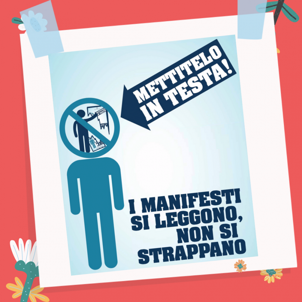 I manifesti si leggono, non si strappano